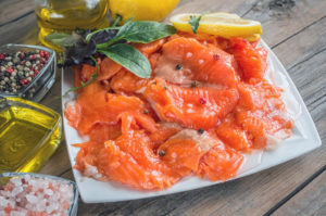 Gebeizte Regenbogenforelle