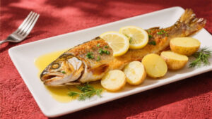 Forelle Müllerin mit Kartoffeln